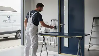 Professional door painting by expert house painters in Naperville, IL for lasting curb appeal