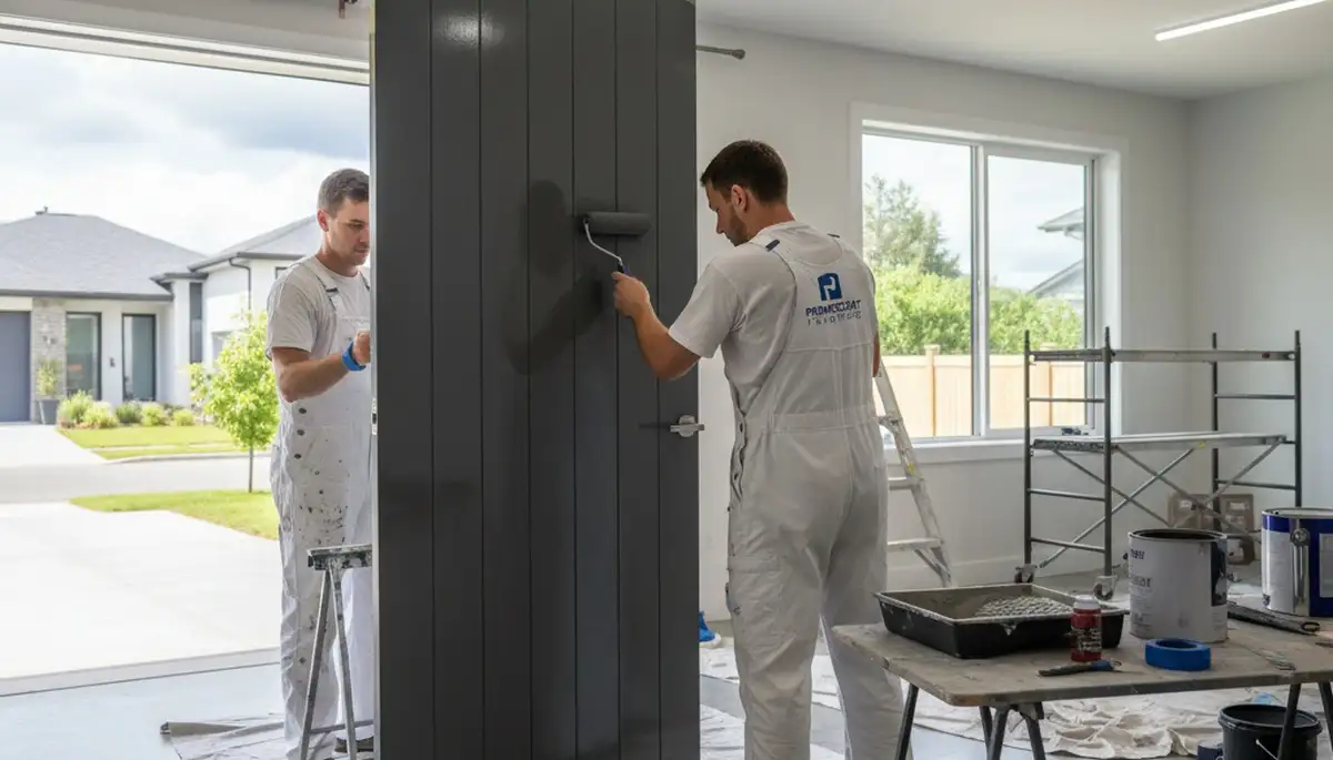 Professional door painting service by house painters in Naperville, IL