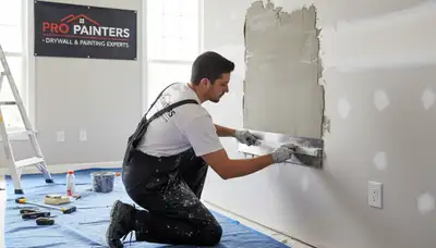 Professional drywall repair and wall restoration by expert painters in Naperville, IL homes