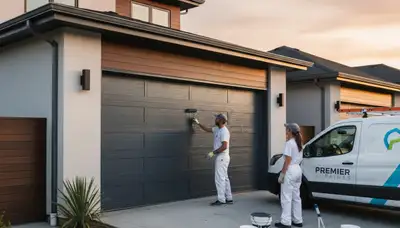 Professional garage door painting in Naperville IL for durable, weather-resistant curb appeal
