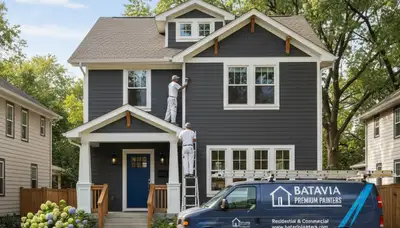 Naperville, IL house painters providing professional exterior and interior painting services