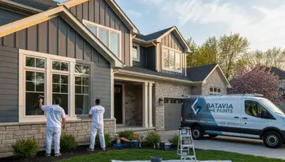 House painters in Naperville, IL providing professional interior and exterior painting services