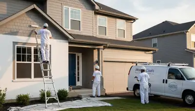 House painters in Naperville, IL providing professional residential painting services
