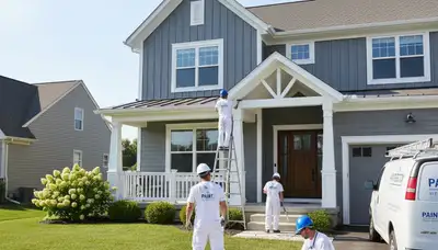 Professional house painting service in Naperville, IL for residential exteriors and interiors
