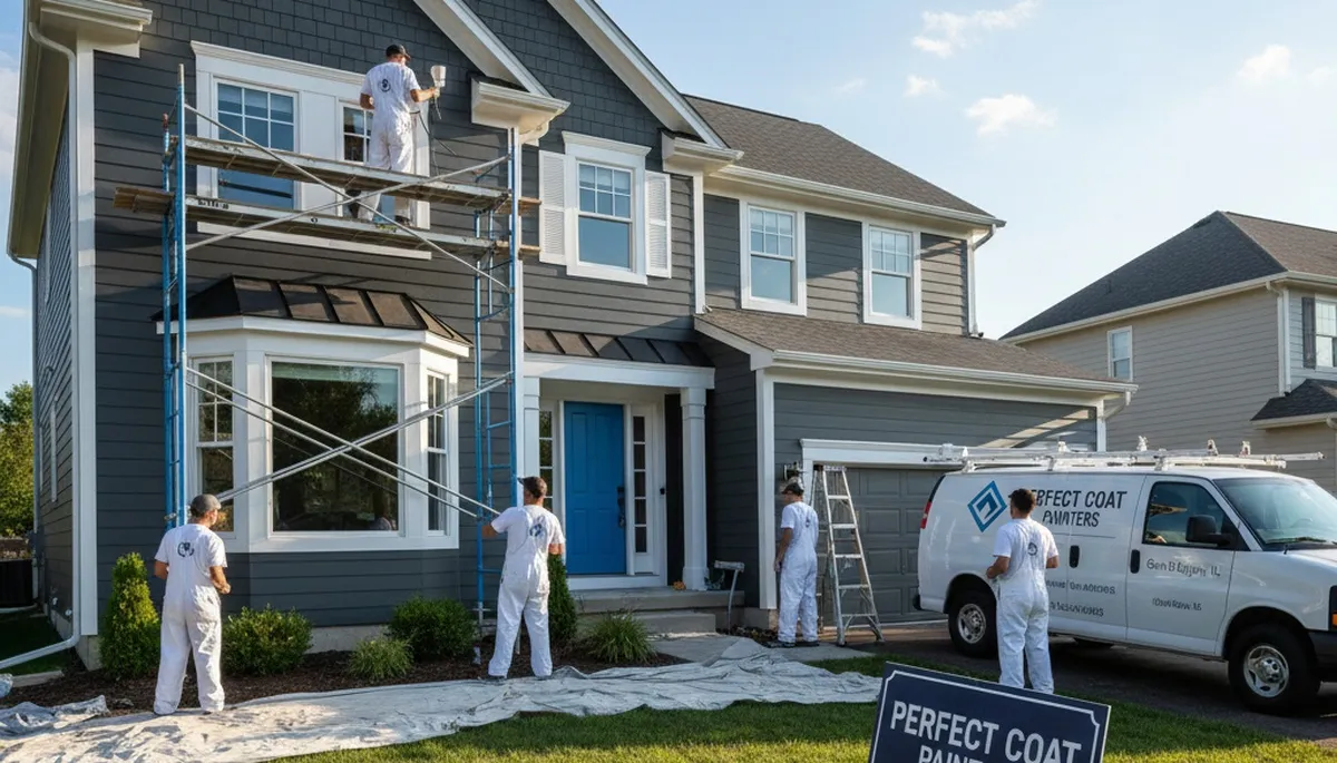 Professional house painting services in Naperville, IL for interior and exterior homes