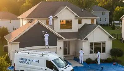 Professional house painting service in Naperville, IL for residential exterior and interior projects