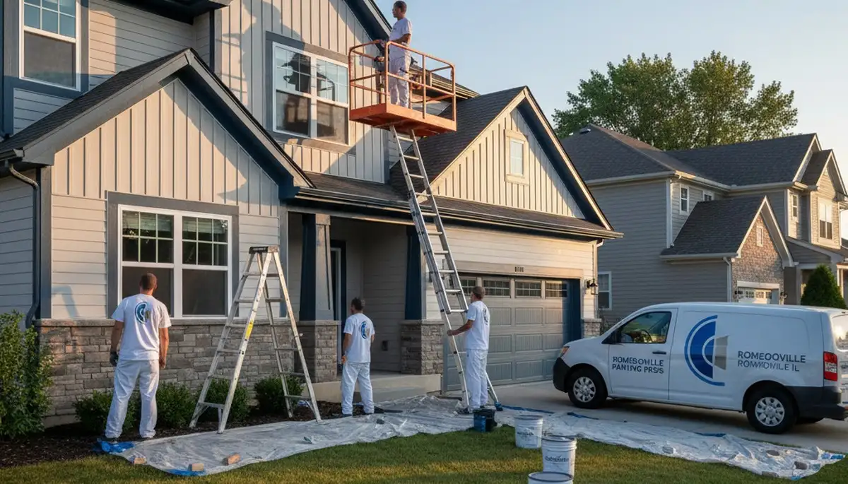 House painters in Naperville, IL providing professional interior and exterior painting services