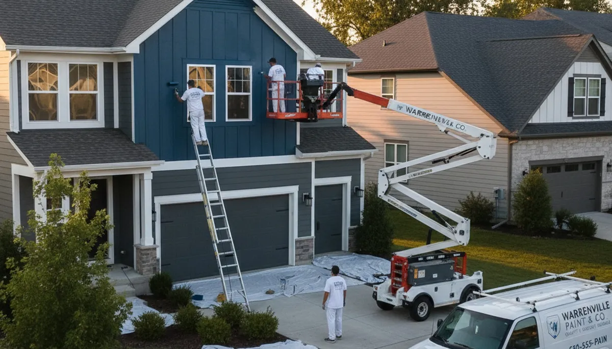 Professional house painters in Naperville, IL providing residential interior and exterior painting services