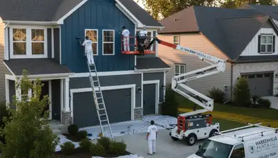 Professional house painters in Naperville, IL providing residential interior and exterior painting services