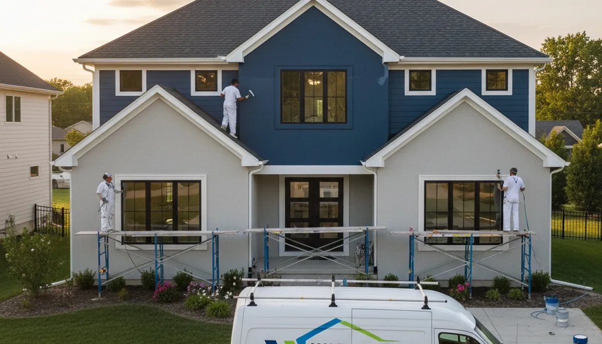 Professional house painting services in Naperville, IL for residential exteriors and interiors
