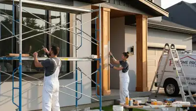 Professional wood rot repair and trim restoration by house painters in Naperville, IL
